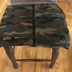 Camo Cargo Mini Skirt